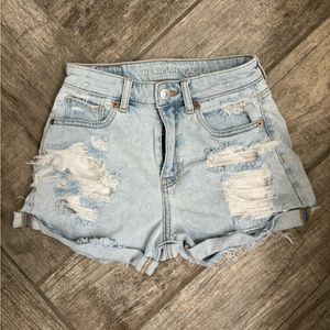american eagle stretch jean shorts!